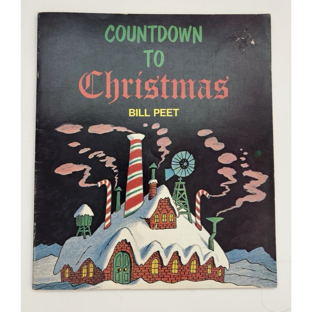 Countdown to Christmas by Bill Peet Vintage 1972 PB Rare Childrens Book 1970s